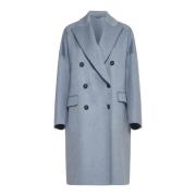 Lichtblauwe Jassen voor Vrouwen Brunello Cucinelli , Blue , Dames