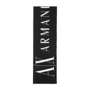 Iconische Zwarte Sjaal Armani Exchange , Black , Dames