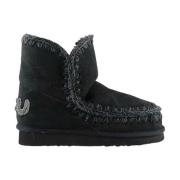 Handgemaakte Eskimo 18 Glitter Logo Laarzen Mou , Black , Dames