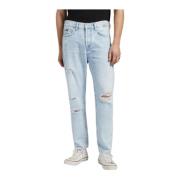 Klassieke Denim Jeans met 5 Zakken GAS , Blue , Heren