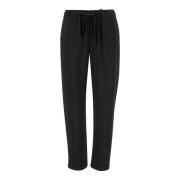 Zwarte Viscose Buddy Broek Semicouture , Black , Dames