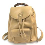 Pre-owned Canvas gucci-bags Gucci Vintage , Beige , Dames