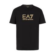 Korte Mouw T-Shirt Sportieve Eigentijdse Stijl Emporio Armani EA7 , Bl...