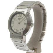 Pre-owned Stainless Steel watches Hermès Vintage , Gray , Dames