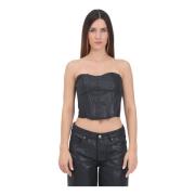 Denim Nero Casual Top Armani Exchange , Black , Dames