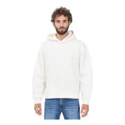 Witte hoodie met monogramlogo Calvin Klein Jeans , White , Heren