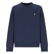 Blauw Katoen Crew Neck Sweatshirt Ralph Lauren , Blue , Heren