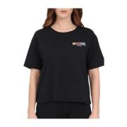 Zwart Katoenen T-shirt en Polo Set Love Moschino , Black , Dames