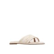 Dames Synthetische Slippers, Stijl Sa4069Ex014 Liu Jo , White , Dames