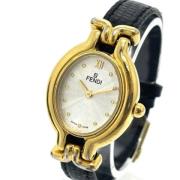 Pre-owned Stainless Steel watches Fendi Vintage , Black , Dames