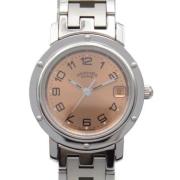 Pre-owned Stainless Steel watches Hermès Vintage , Pink , Dames