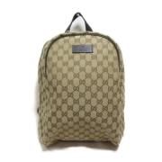 Pre-owned Canvas gucci-bags Gucci Vintage , Beige , Dames