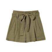 Stijlvolle Shorts voor Vrouwen Twinset , Green , Dames