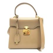 Pre-owned Canvas gucci-bags Gucci Vintage , Beige , Dames