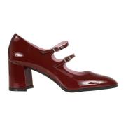 Burgundy Patent Mary Jane Hakken Carel , Red , Dames