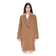 Sidney Beige Dubbelrijdige Jas Max Mara , Brown , Dames