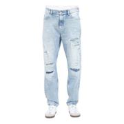 Distressed Isaac Relaxed Jeans Tommy Jeans , Blue , Heren