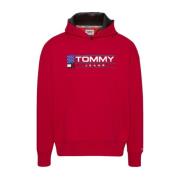 Heren Hoodie RLX Modern Sport Tommy Jeans , Red , Heren