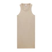 Moderne Midi Jurk Courrèges , Beige , Dames