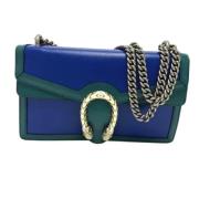 Pre-owned Leather gucci-bags Gucci Vintage , Blue , Dames