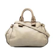 Pre-owned Leather handbags Chloé Pre-owned , Beige , Dames