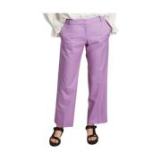 Lila Wollen Broek Losse Pasvorm Italiaanse Zakken Modetrotter , Purple...