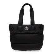 Schoudertas met logopatch Moncler , Black , Dames