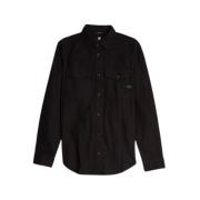 Marine Slim Shirt met Borstzakken G-star , Black , Heren