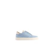 Blauwe Suède Basketbalsneakers Belledonne Paris , Blue , Dames