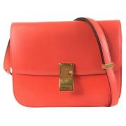 Pre-owned Leather celine-bags Celine Vintage , Orange , Dames