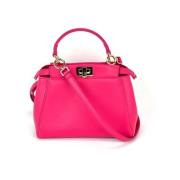 Pre-owned Leather handbags Fendi Vintage , Pink , Dames