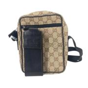 Pre-owned Canvas gucci-bags Gucci Vintage , Beige , Dames