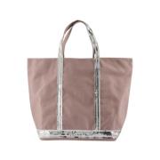 Grijze Katoenen Shopper Tas met Strass Vanessa Bruno , Gray , Dames