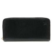 Pre-owned Leather wallets Louis Vuitton Vintage , Black , Dames