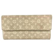 Pre-owned Fabric wallets Louis Vuitton Vintage , Beige , Dames