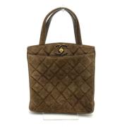 Pre-owned Fabric chanel-bags Chanel Vintage , Brown , Dames