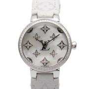 Pre-owned Stainless Steel watches Louis Vuitton Vintage , White , Dame...