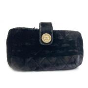 Pre-owned Leather chanel-bags Chanel Vintage , Black , Dames