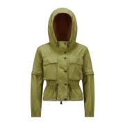 Ripstop Field Jacket Groen Moncler , Green , Dames