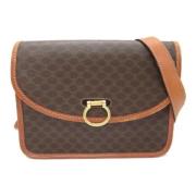 Pre-owned Canvas crossbody-bags Celine Vintage , Brown , Dames