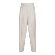 Birch Hoge Taille Broek Selected Femme , Beige , Dames