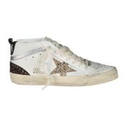 Stella Glitter Mid Star Sneakers Golden Goose , White , Dames