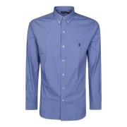 Stretch Poplin Overhemd Ralph Lauren , Blue , Heren