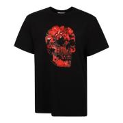 Stijlvolle T-shirts en Polos Alexander McQueen , Black , Heren