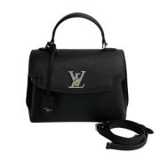 Pre-owned Leather handbags Louis Vuitton Vintage , Black , Dames