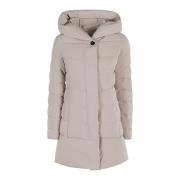 Stijlvolle Parka Jas voor Buitensport Avonturen Woolrich , Beige , Dam...