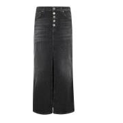 Modieuze Rok voor Vrouwen Dondup , Black , Dames