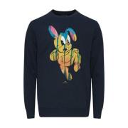 Stijlvolle Konijn Print Sweatshirt Paul Smith , Blue , Heren