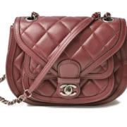 Pre-owned Leather chanel-bags Chanel Vintage , Red , Dames