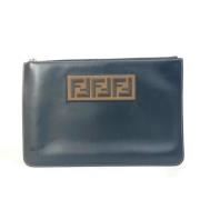 Pre-owned Leather fendi-bags Fendi Vintage , Blue , Dames